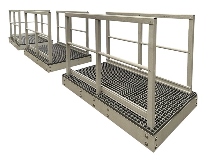 lekkie podesty kompozytowe