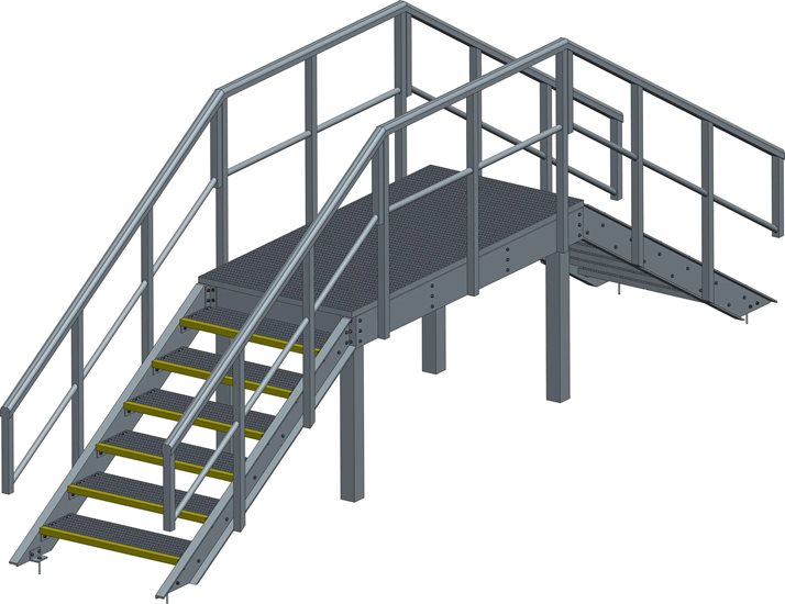 projektowanie podestów przemysłowych