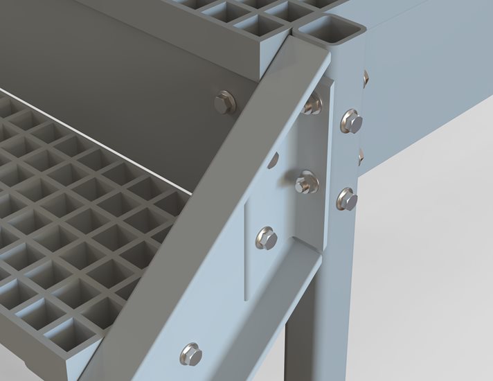 podest kompozytowy lekki