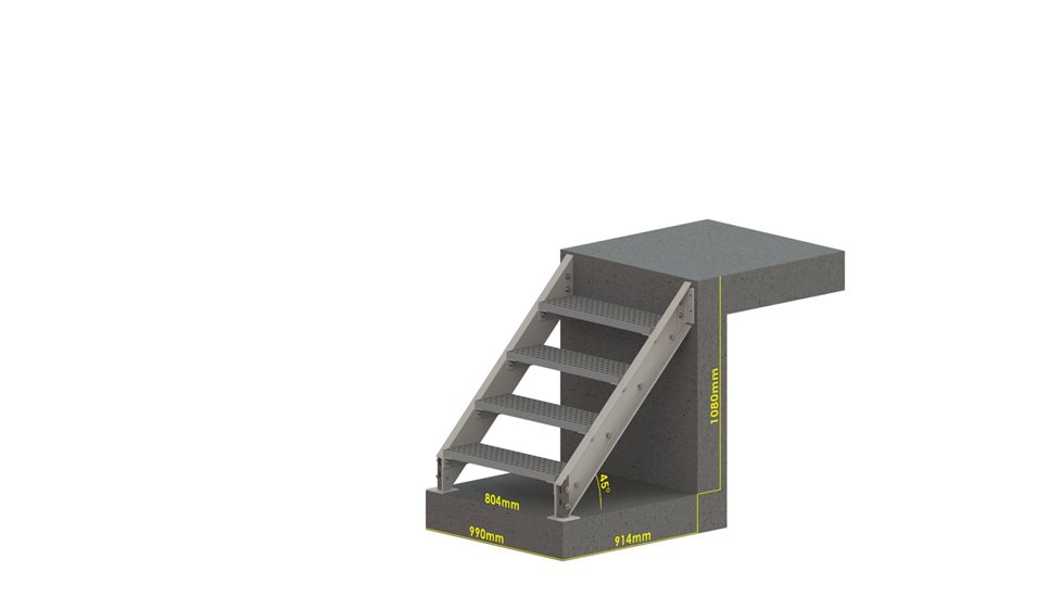Schody Techniczne Classic 4 stopnie