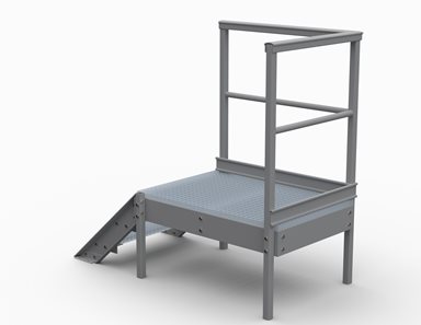 Podest obsługowy 1200x800mm, wysokość 600mm