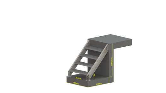 Schody Techniczne Classic 4 stopnie
